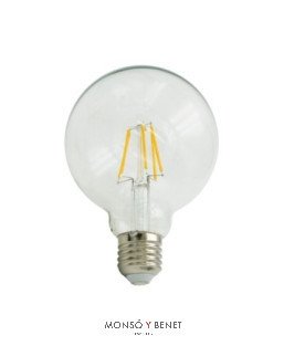 BOMBILLA LED GLOBO TRANSPARENT 95mm. 04G9D2 E27 2K