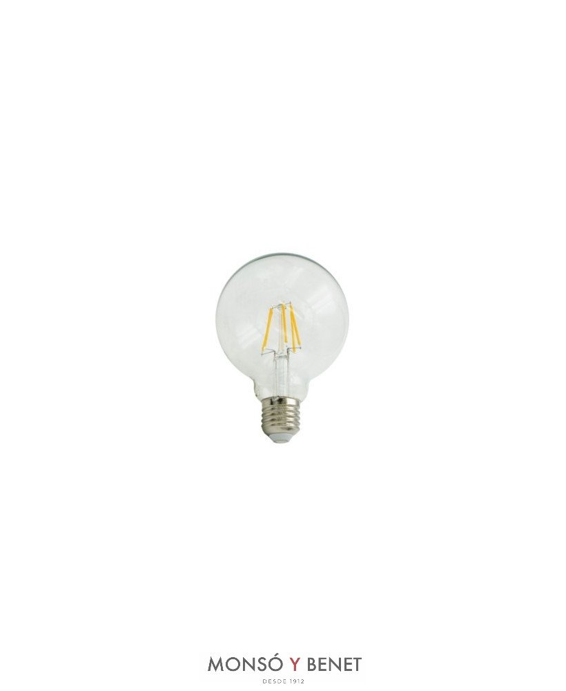 BOMBILLA LED GLOBO TRANSPARENT 95mm. 04G9D2 E27 2K