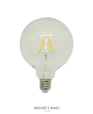 BOMBILLA LED GLOBO TRANSPARENTE 125mm 04G1D2 E27 2700K