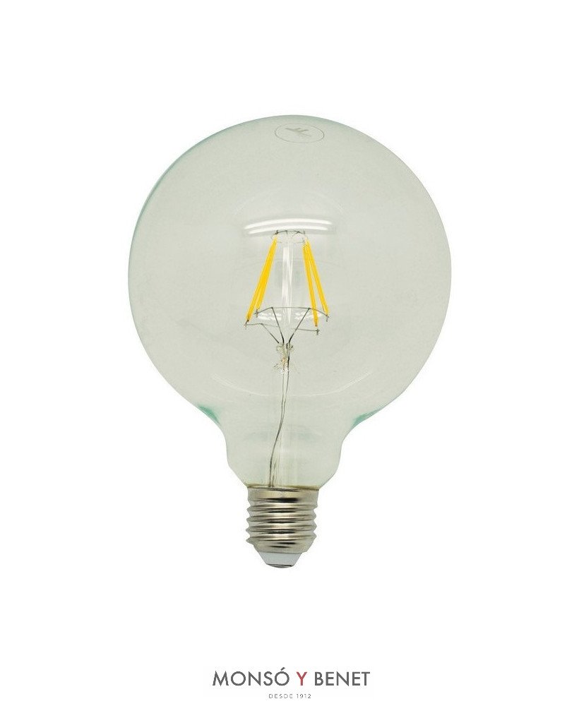 BOMBILLA LED GLOBO TRANSPARENTE 125mm 04G1D2 E27 2700K
