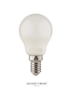 BOMBILLA LED ESFERICA MATE 05ESM2 E14 2700K