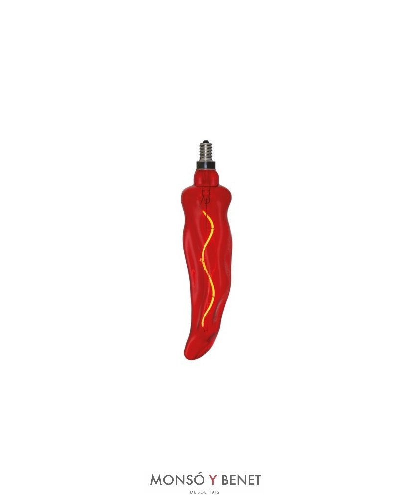 BOMBILLA LED PEPERONE XL DIMABLE 05PPNR E27 ROJO