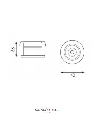 ARO FIJO BAJA LUMINANCIA PU-31 B CCT BLANCO