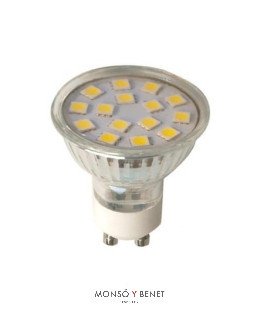 BOMBILLA LED 20 DICROICA 50mm. 230.GU10 020DLU