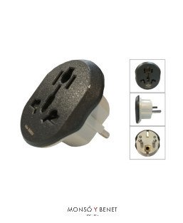 ADAPTADOR AUS-USA-GB-CON T.No. 14083 NEGRA
