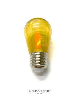 BOMBILLA PLASTICO LED LLAMA 230V 0.5W 01ELLN1 E27 1300K
