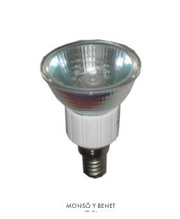 BOMBILLA DICRO 50MM.230V 50W E14