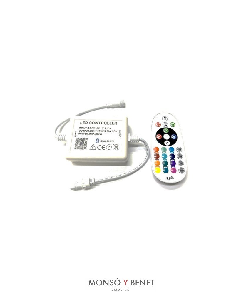 CONTROLADOR NEON LED BLUETOOTH KNC-29 RGB DE KN2912R-16R