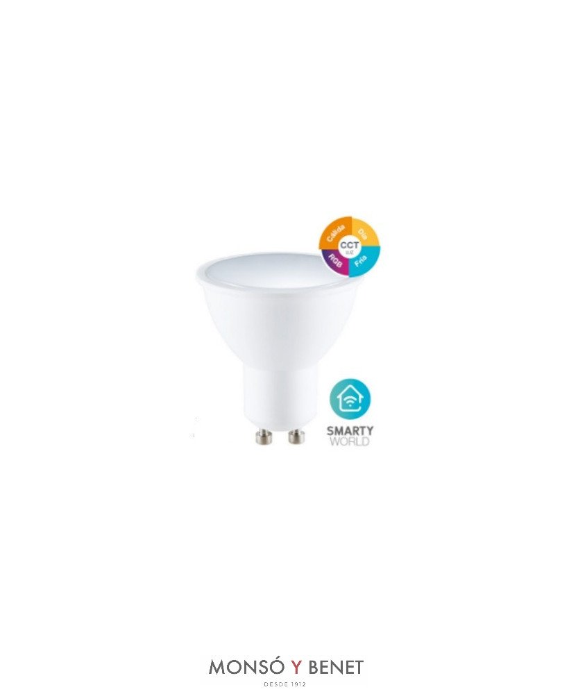 BOMBILLA LED SMART DIMABLE RGBW 230V 6W GU10