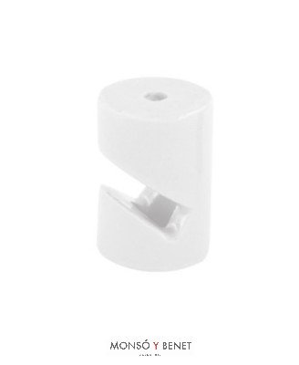 PACK 5 SOPORTES PLASTICO CABLE BAJANTE EN UVE ZATAL-V BLAN