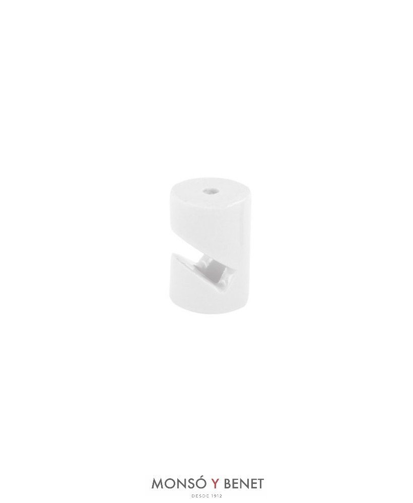 PACK 5 SOPORTES PLASTICO CABLE BAJANTE EN UVE ZATAL-V BLAN