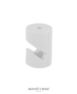 PACK 5 SOPORTES PORCELANA CABLE BAJANTE EN V ZATAL-V-P BLA