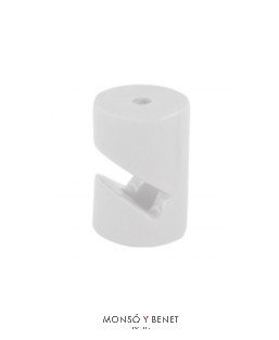 PACK 5 SOPORTES PORCELANA CABLE BAJANTE EN V ZATAL-V-P BLA