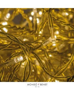 CORTINAS DE LUCES 100 LED FRIO ENLAZABLE D10061 ideal para fiestas o eventos.