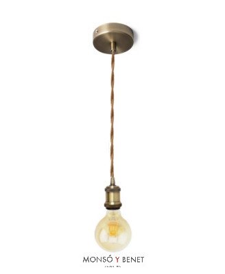 COLGANTE LAMPARA ART ORO VIEJO