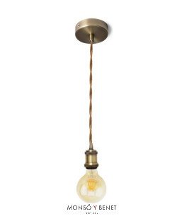 COLGANTE LAMPARA ART ORO VIEJO