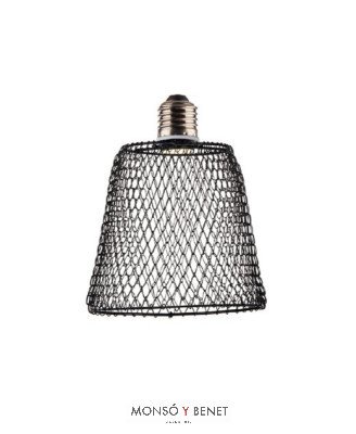 BOMBILLA LED CON PANTALLA MALLA CONICA LCM963N E27 3000K