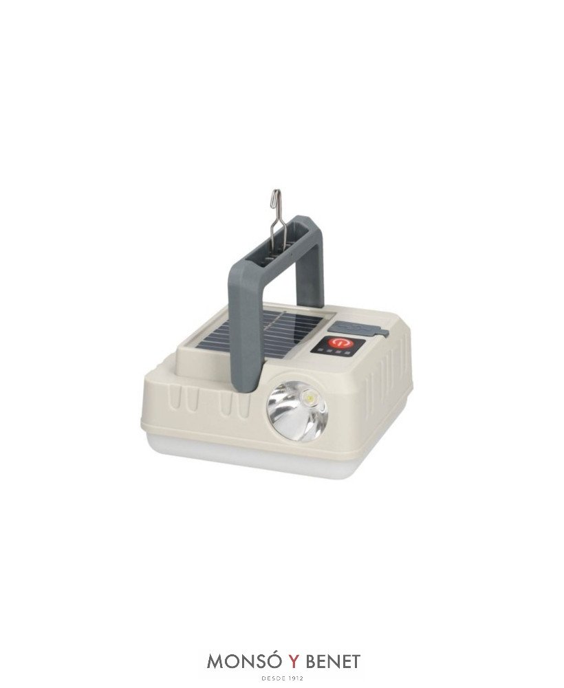 LINTERNA COLGANTE LED PLAFON Y FOCO SOLAR USB LS-842