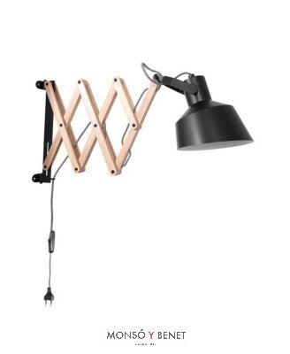 APLIQUE EXTENSIBLE B-3372 N E27 NEGRO