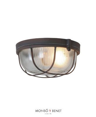 APLIQUE TORTUGA AMURA-P MO E27 MARRON OXIDO USO INTERIOR
