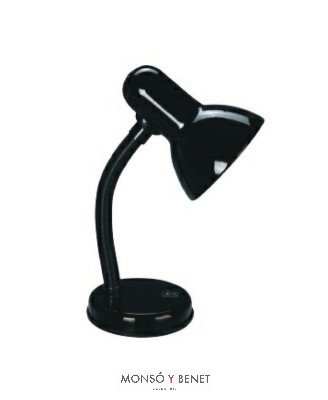 FLEXO SOBREMESA ESTUDIO E27 REF. 8289 NEGRO