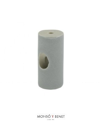 SOPORTE PORCELANA CABLE BAJANTE RECTO ZATAL-R-P BLANCO