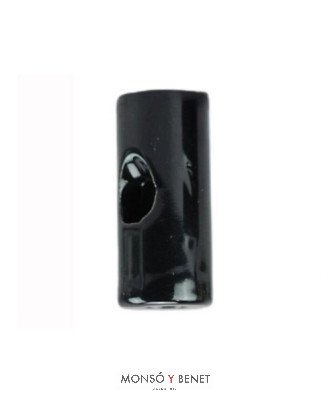 SOPORTE PORCELANA CABLE BAJANTE RECTO ZATAL-R-P NEGRO