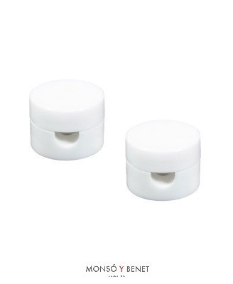 PACK 2 SOPORTES CABLE 8MM SP-152 BLANCO