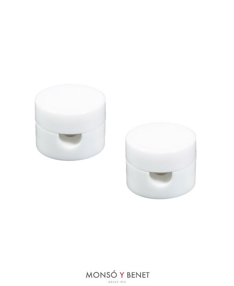 PACK 2 SOPORTES CABLE 8MM SP-152 BLANCO