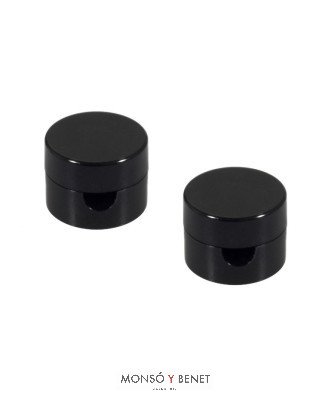 PACK 2 SOPORTES CABLE 8MM SP-152 N2 NEGRO