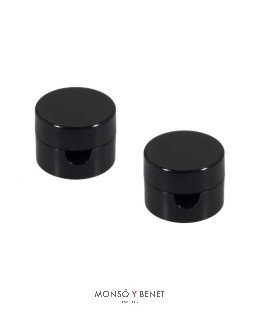 PACK 2 SOPORTES CABLE 8MM SP-152 N2 NEGRO