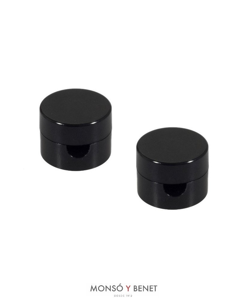 PACK 2 SOPORTES CABLE 8MM SP-152 N2 NEGRO