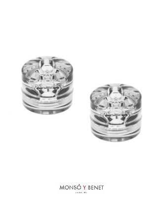 PACK 2 SOPORTES CABLE 8MM SP-152 T2 TRANSPARENTE
