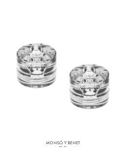 PACK 2 SOPORTES CABLE 8MM SP-152 T2 TRANSPARENTE