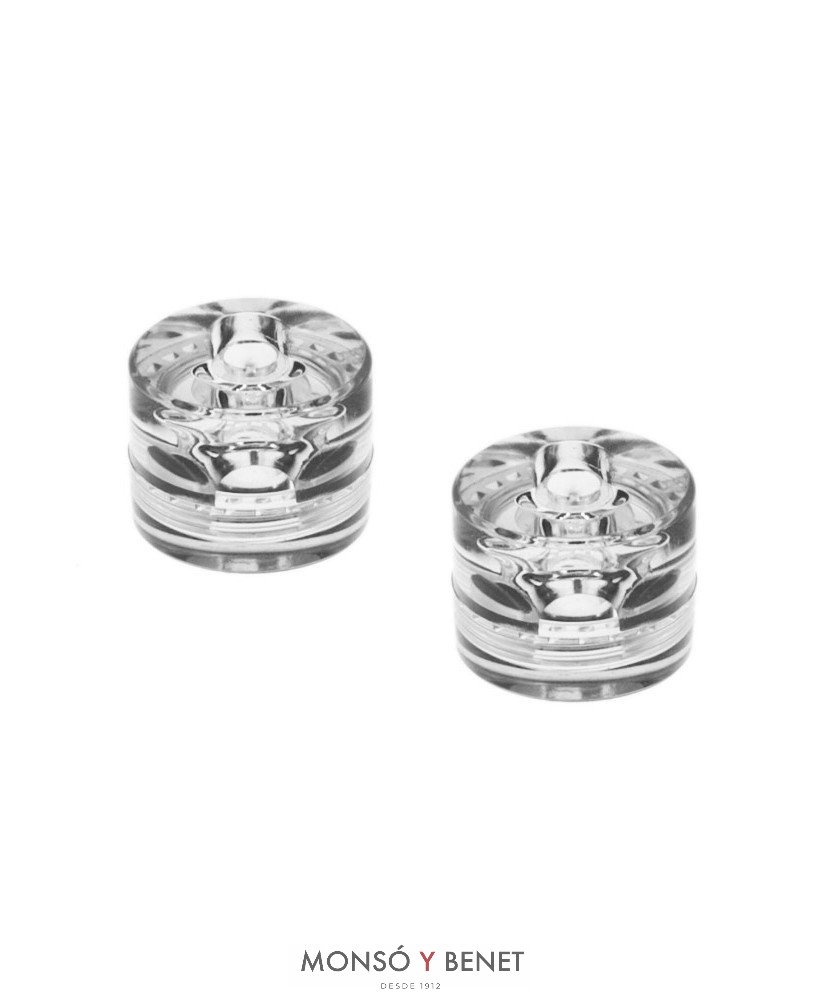 PACK 2 SOPORTES CABLE 8MM SP-152 T2 TRANSPARENTE