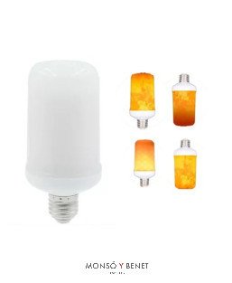 BOMBILLA LED LLAMA 230V 6W 06LLN1 E27 1300K GRAVITY