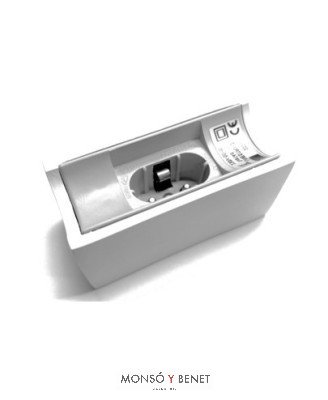 APLIQUE LINESTRA OMEGA-2-1 PORTALAMPARAS BLANCO