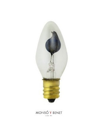 BOMBILLA DECORATIVA VELA FLAMEANTE 230V E12
