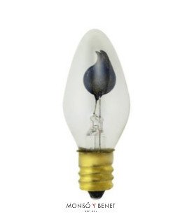 BOMBILLA DECORATIVA VELA FLAMEANTE 230V E12