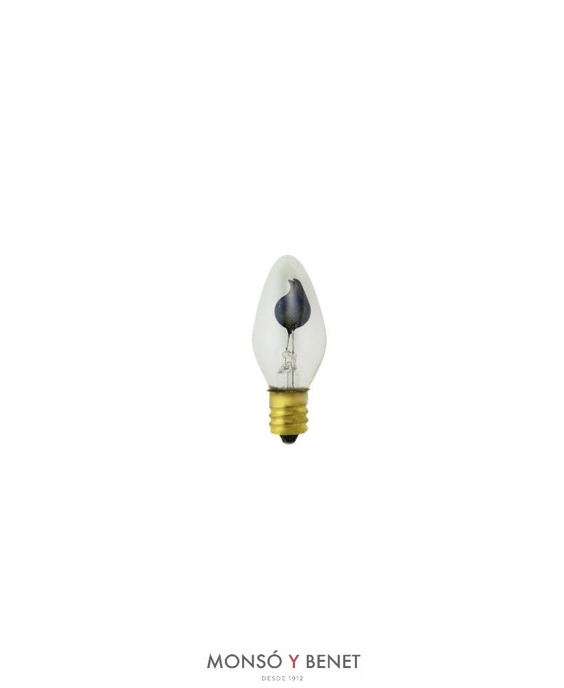 BOMBILLA DECORATIVA VELA FLAMEANTE 230V E12