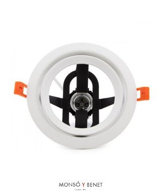 ARO ORIENTABLE E27 PARA PAR30 AOP-30 BLANCO