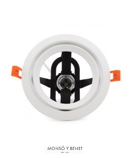ARO ORIENTABLE E27 PARA PAR30 AOP-30 BLANCO