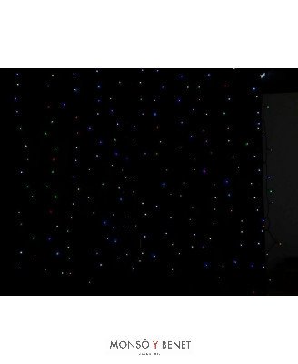 CORTINA 600 LEDS RGB CABLE TRANSPARENTE IP44 D60908