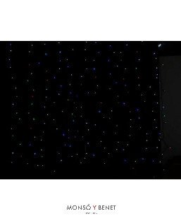 CORTINA 600 LEDS RGB CABLE TRANSPARENTE IP44 D60908