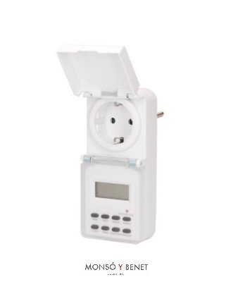 INTERRUPTOR HORARIO IP-3601 DIGITAL BLANCO IP44