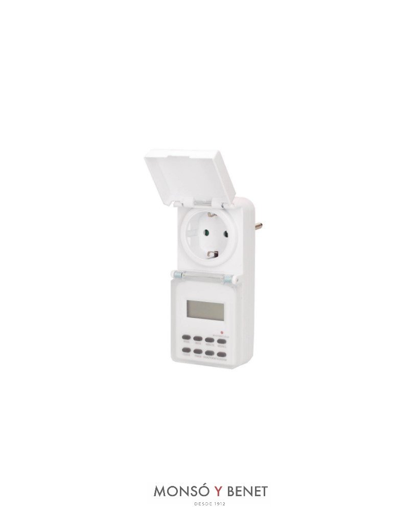 INTERRUPTOR HORARIO IP-3601 DIGITAL BLANCO IP44