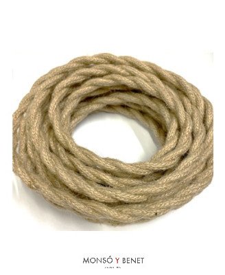 Rollo 25m cable trenzado 2x0,75 pita - Ref. TR207P
