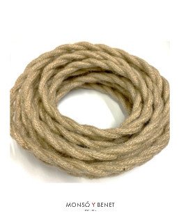 Rollo 5m cable trenzado 2x0,75 pita - Ref. TR27P5