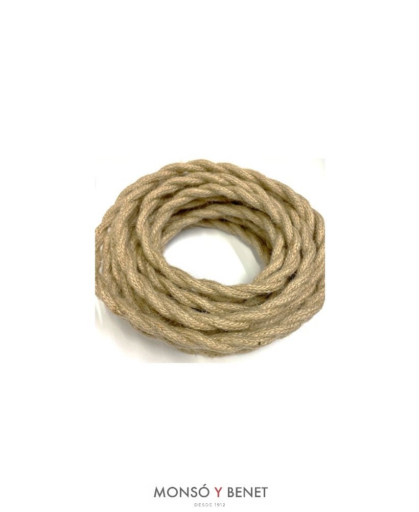 Rollo 5m cable trenzado 2x0,75 pita - Ref. TR27P5