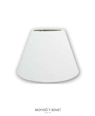 PANTALLA CONICA 20x15x9C. PT-8320-LB LINO BLANCO